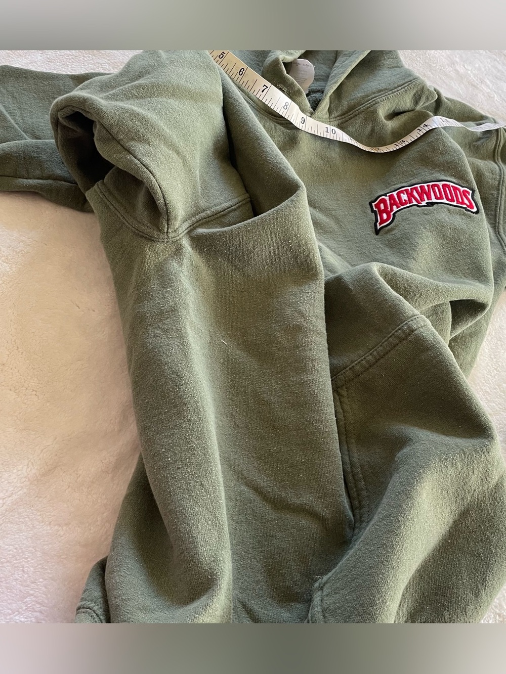 Backwoods Military Green Hoodie size small - Picture 11 of 11